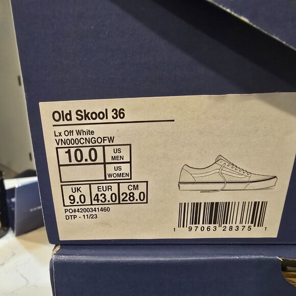 Vans Premium Old Skool 36 Off White VN000CNGOFW Men's Size 10 SHOES NEW - Picture 10 of 10